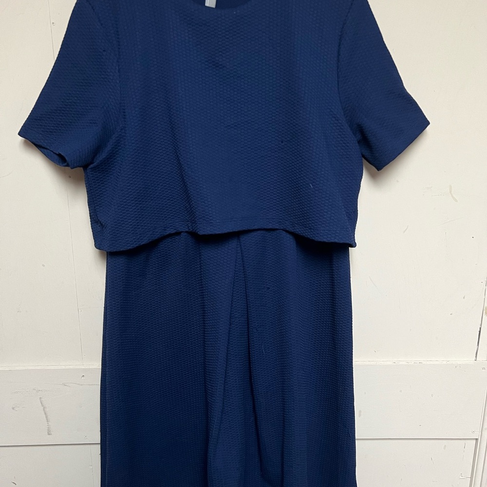 ASOS Navy Blue Midi Dress